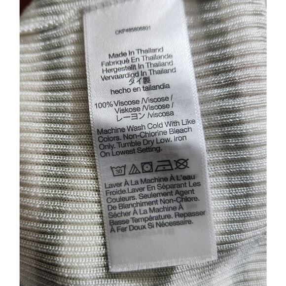 Madewell Micro-Rib Sweater Tee in Monument Short Sleeve Stripes Size Medium - Picture 11 of 11